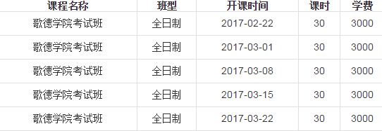 德语歌德学院考试班